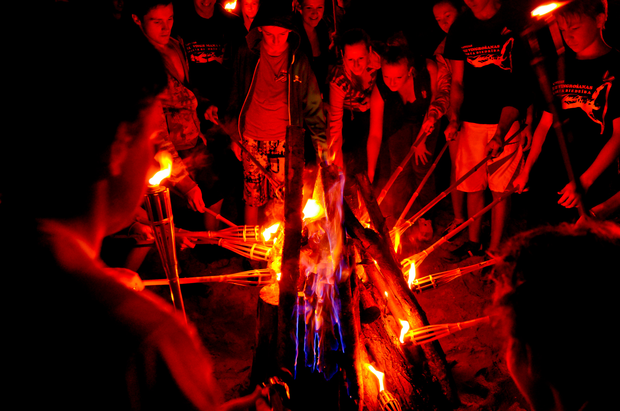 Fotogalerija: Senās uguns nakts Kolkas jūrmalā 31.08.2013