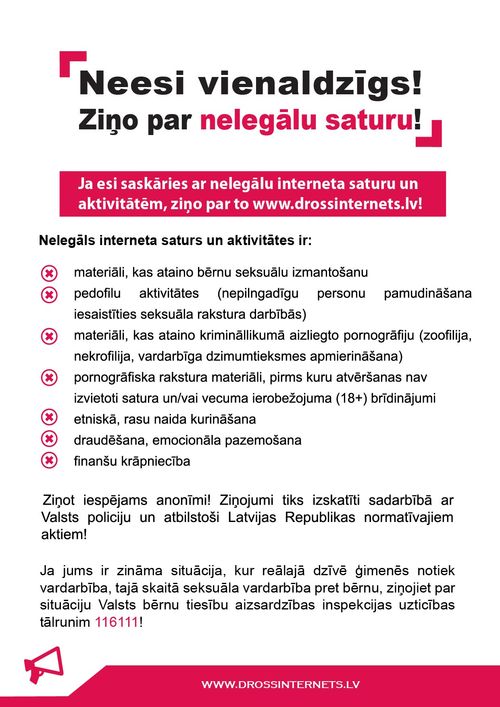 Kas ir nelegāls saturs? Kas ir nelegāls saturs?