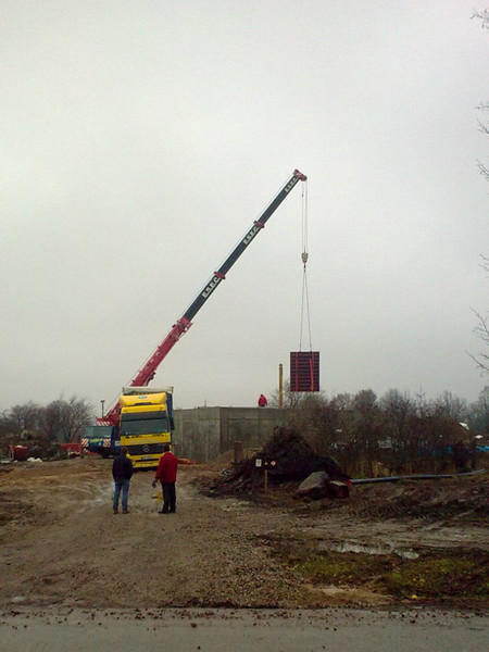 Būvmateriālu izkraušana